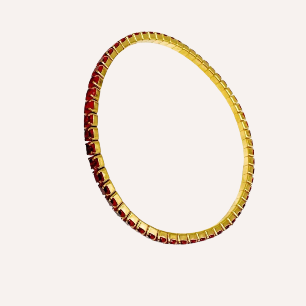 Bracciali tennis con zirconi colorati piccoli – Tennis Luxe