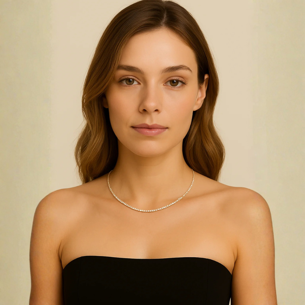 Collana tennis girocollo – Collana Luce Preziosa