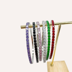 Bracciali tennis con zirconi colorati piccoli – Tennis Luxe