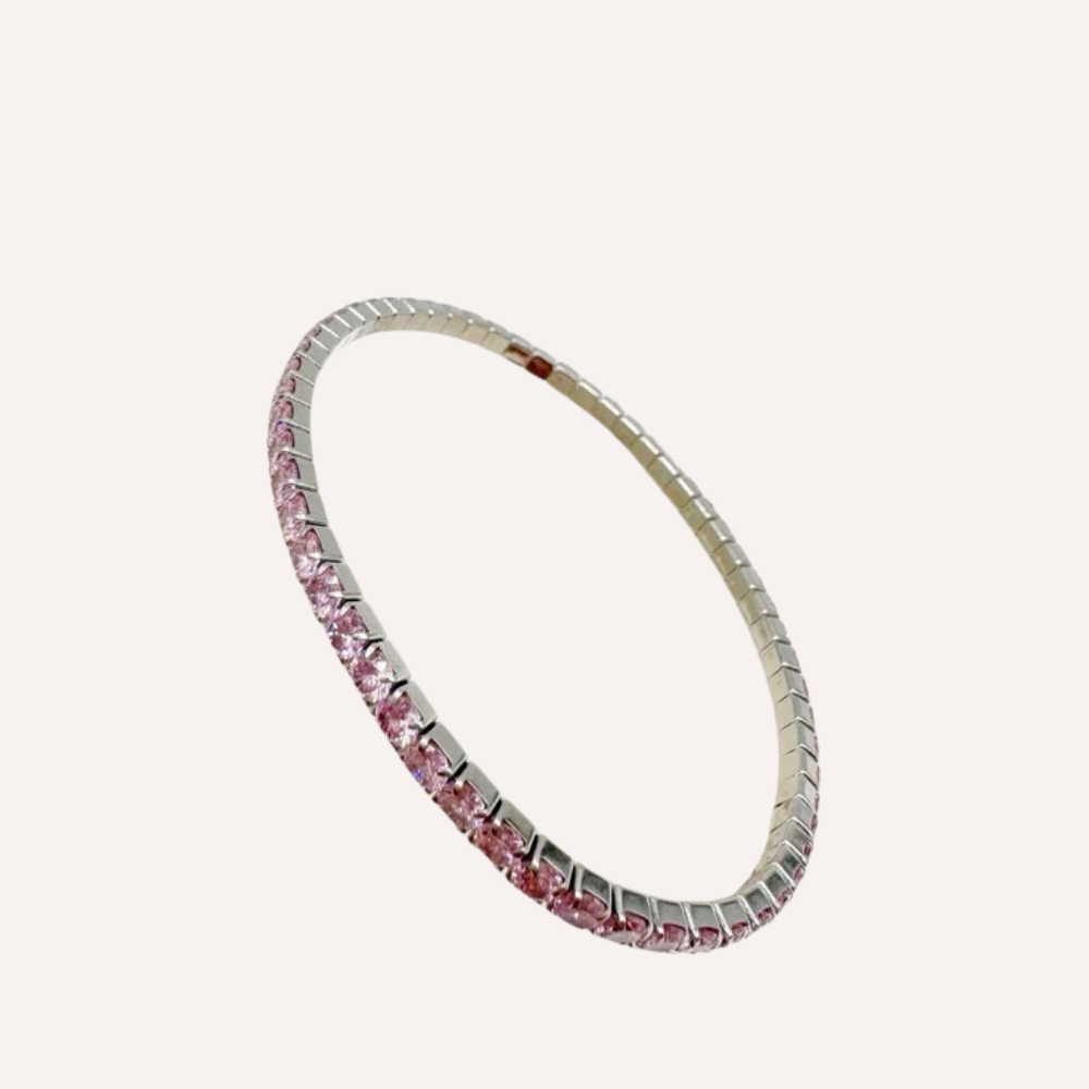 Bracciali tennis con zirconi colorati piccoli – Tennis Luxe