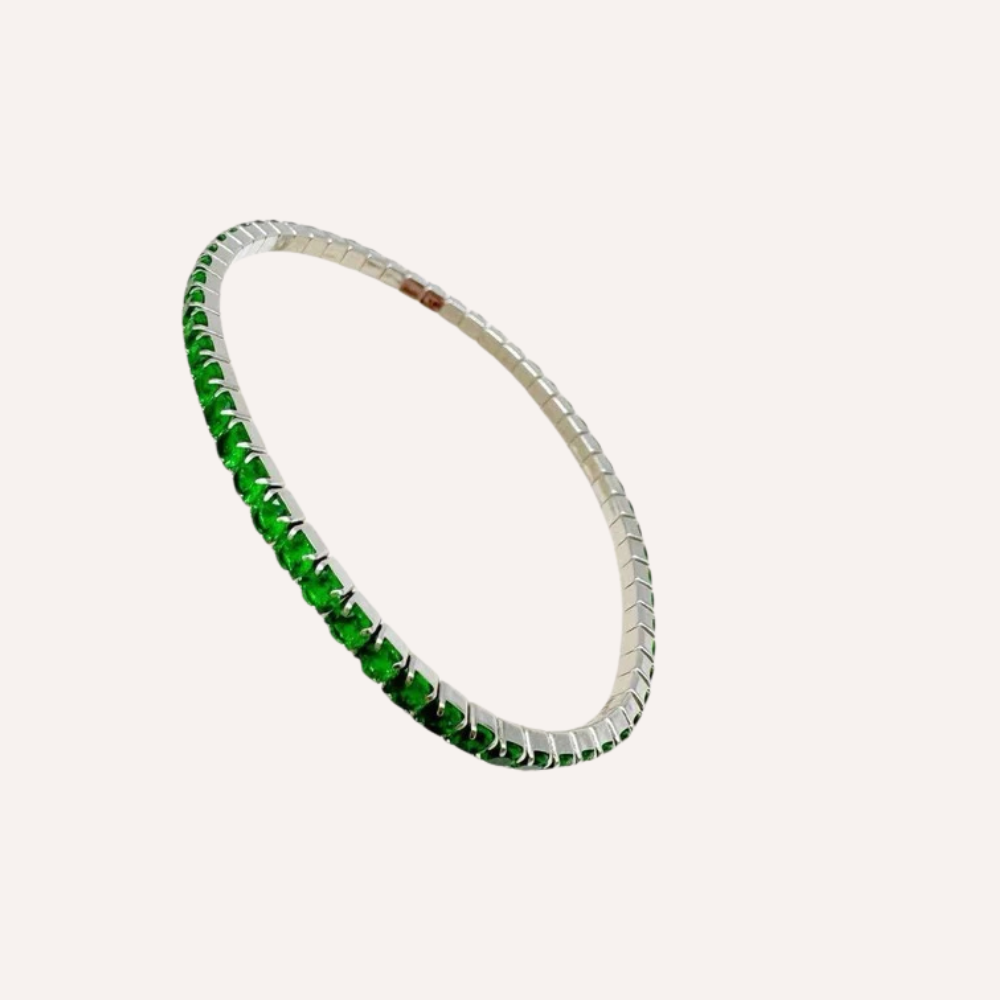 Bracciali tennis con zirconi colorati piccoli – Tennis Luxe