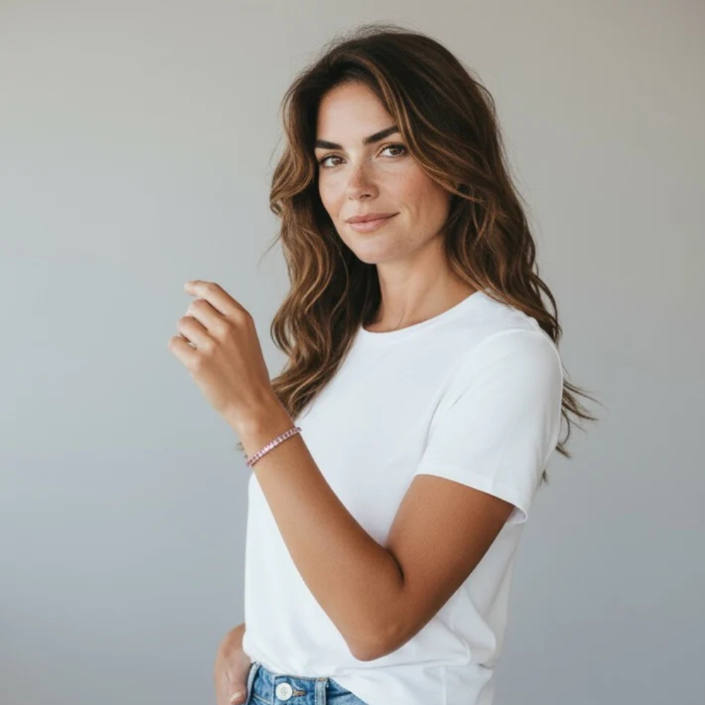 Bracciali tennis con zirconi colorati piccoli – Tennis Luxe