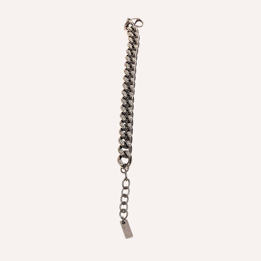 Bracciale a catena con zirconi – Bracciale Chain Luxe