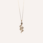 Collana con pendente a serpente impreziosito da cristalli – Collana Snake