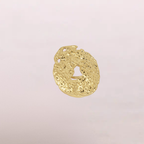 Anello dorato effetto organico – Helios