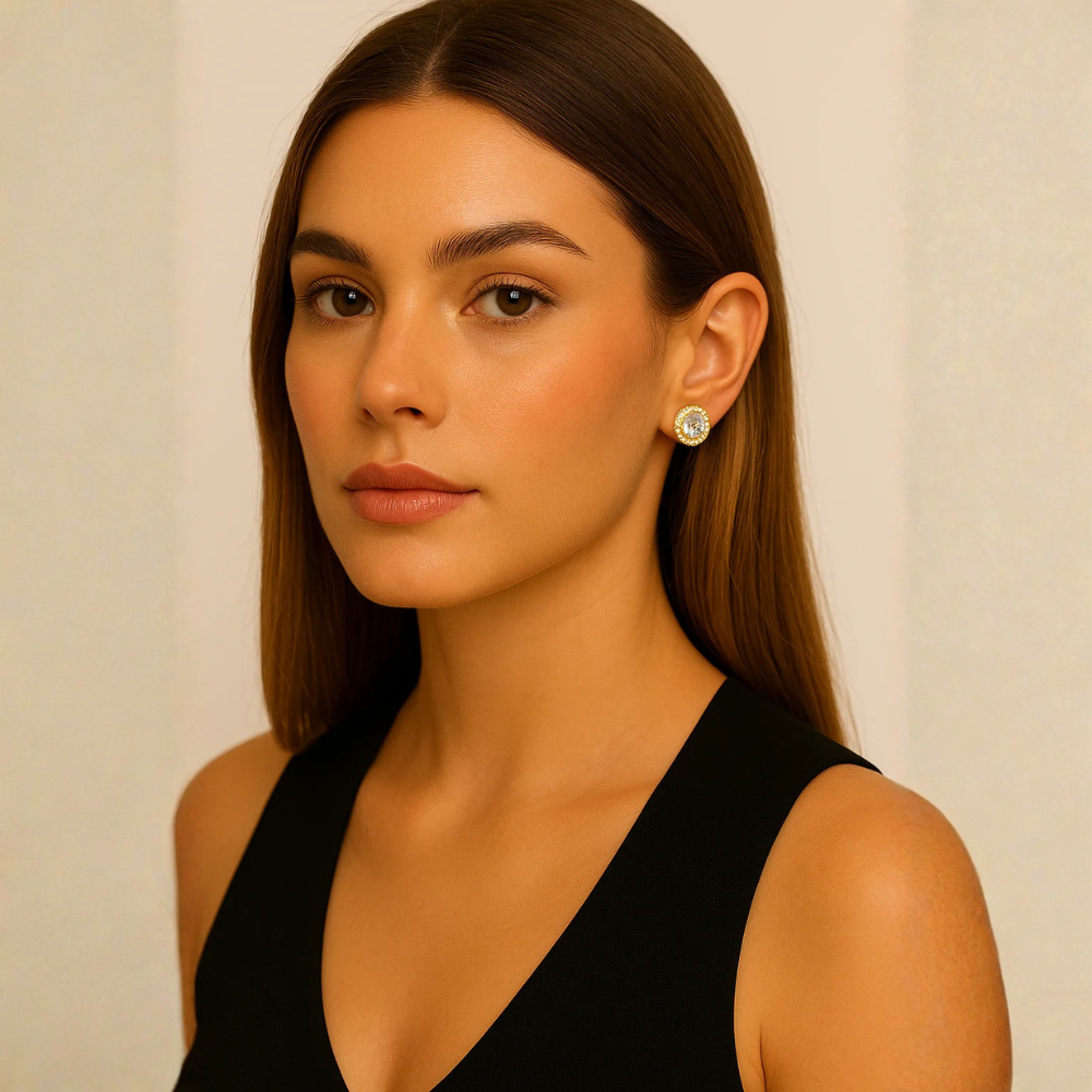 Orecchini punto luce con zirconi – Orecchini Imperiale