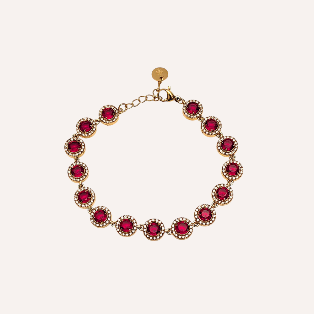 Bracciale tennis con cristalli colorati – Bracciale Tennis Royal