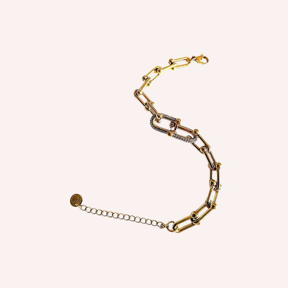 Bracciale a catena con maglia brillante – Bracciale Link Shine