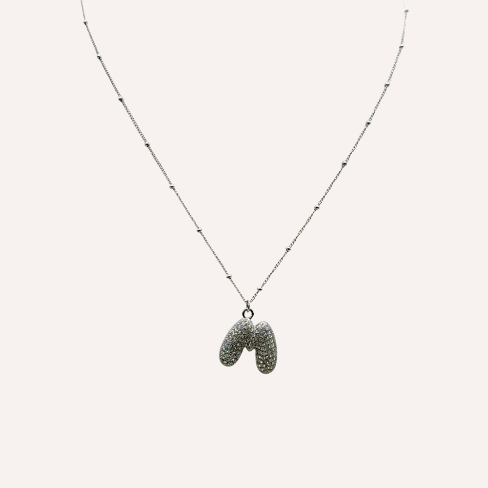 Collana lettera con zirconi – Letter Shine