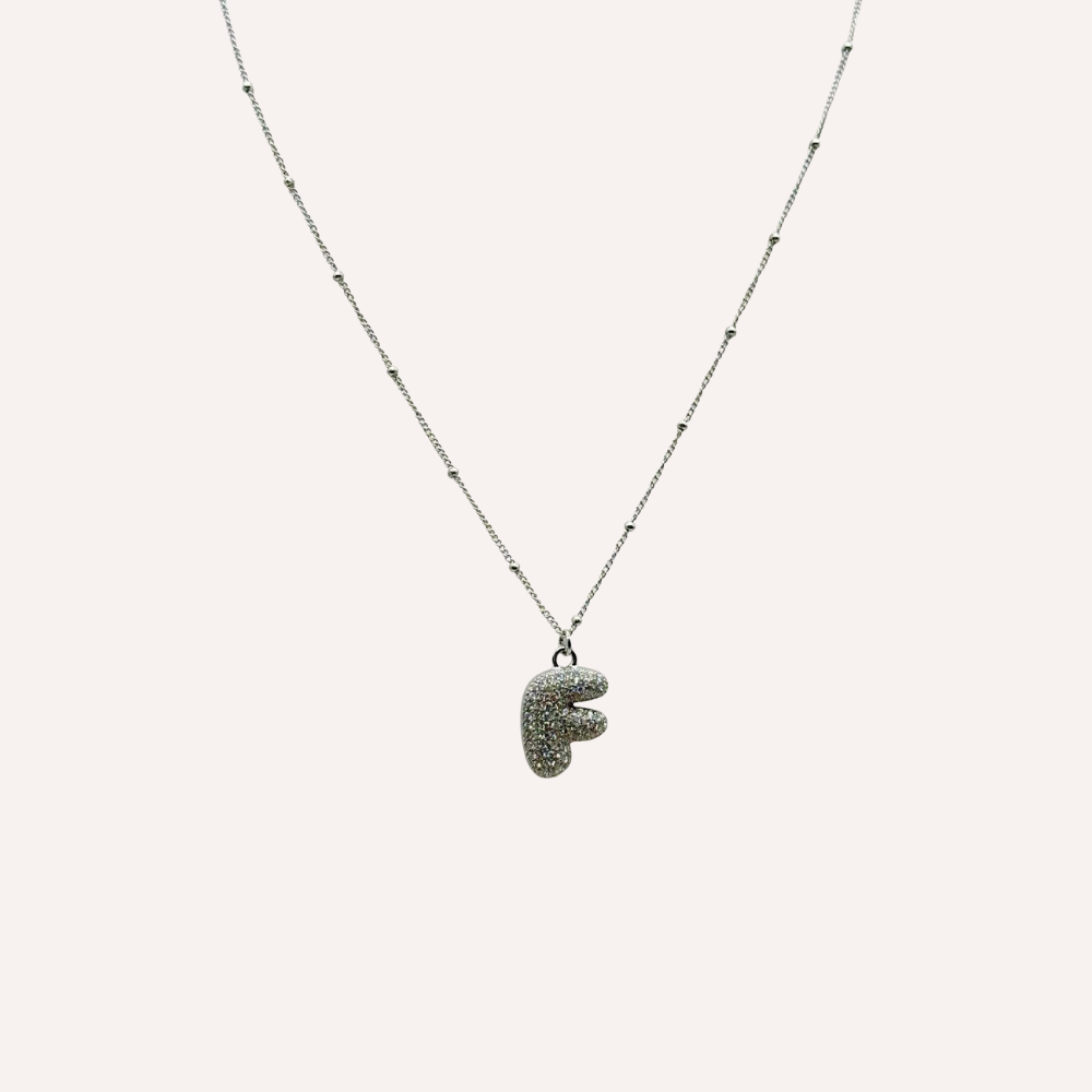 Collana lettera con zirconi – Letter Shine
