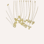 Collana lettera con zirconi – Letter Shine