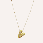 Collana lettera con zirconi – Letter Shine