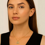 Collana lettera con zirconi – Letter Shine