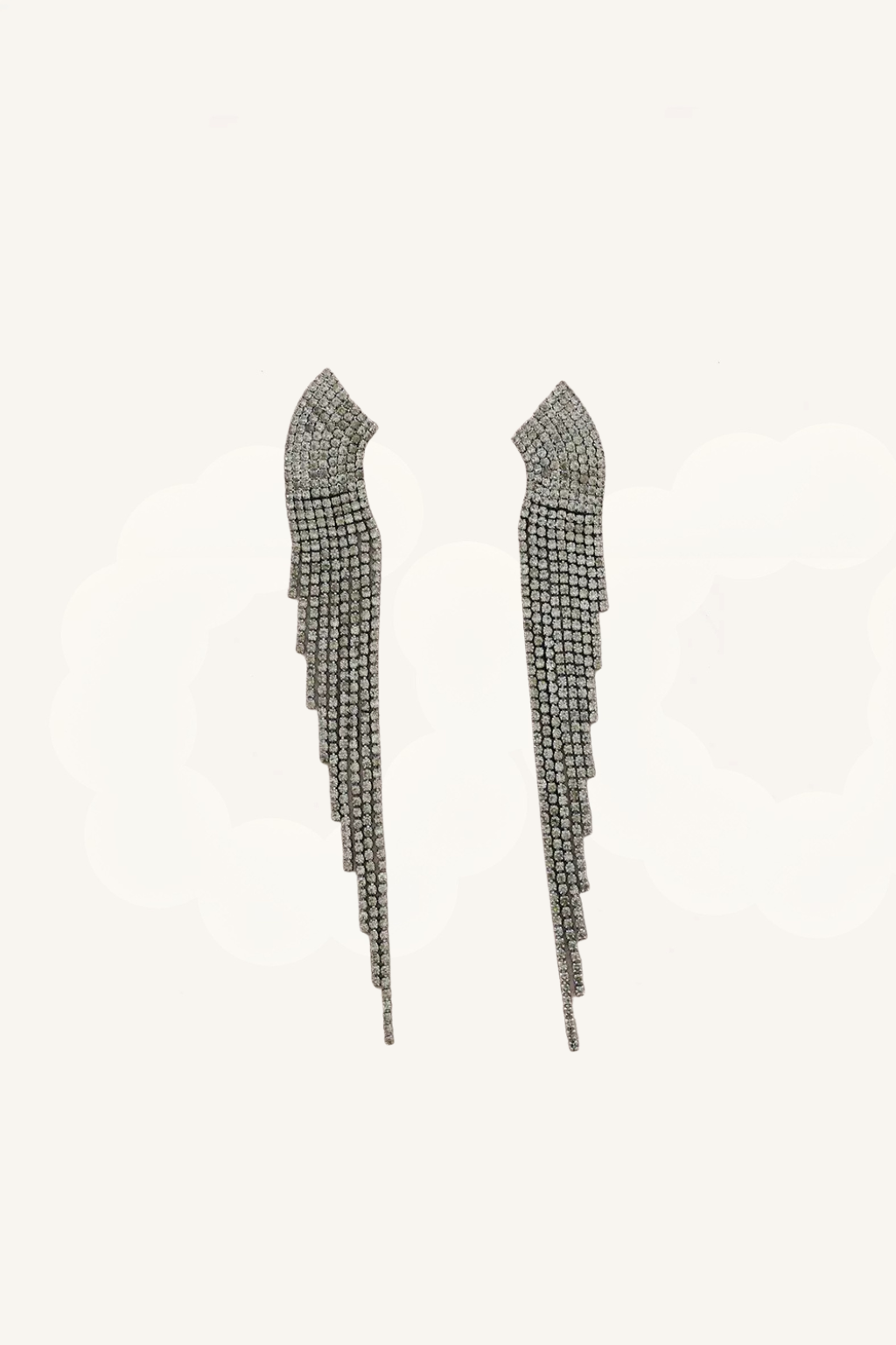 Orecchini pendenti con frange di cristalli - Cadence