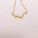 Collana scultorea effetto martellato – Collana Eclisse