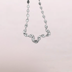Collana scultorea effetto martellato – Collana Eclisse