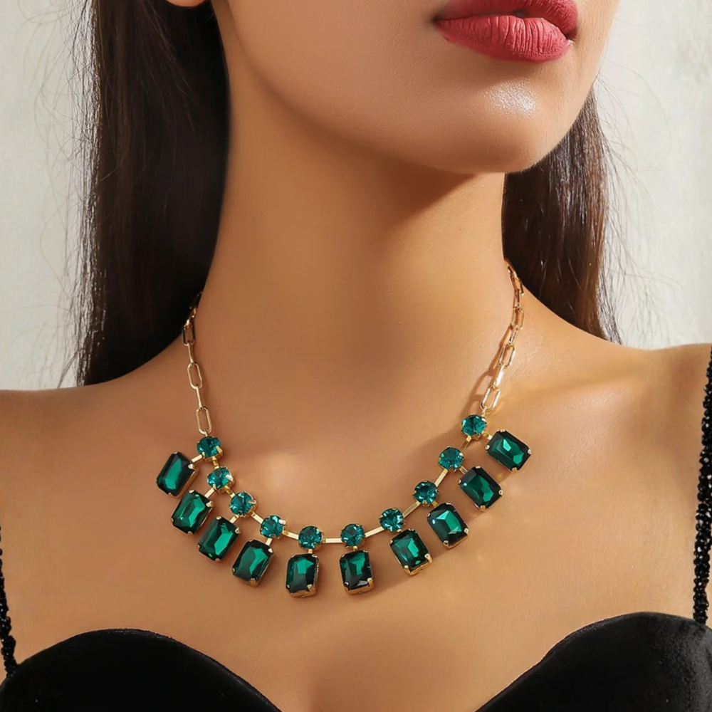 Collana con cristalli colorati – Collana Ofelia