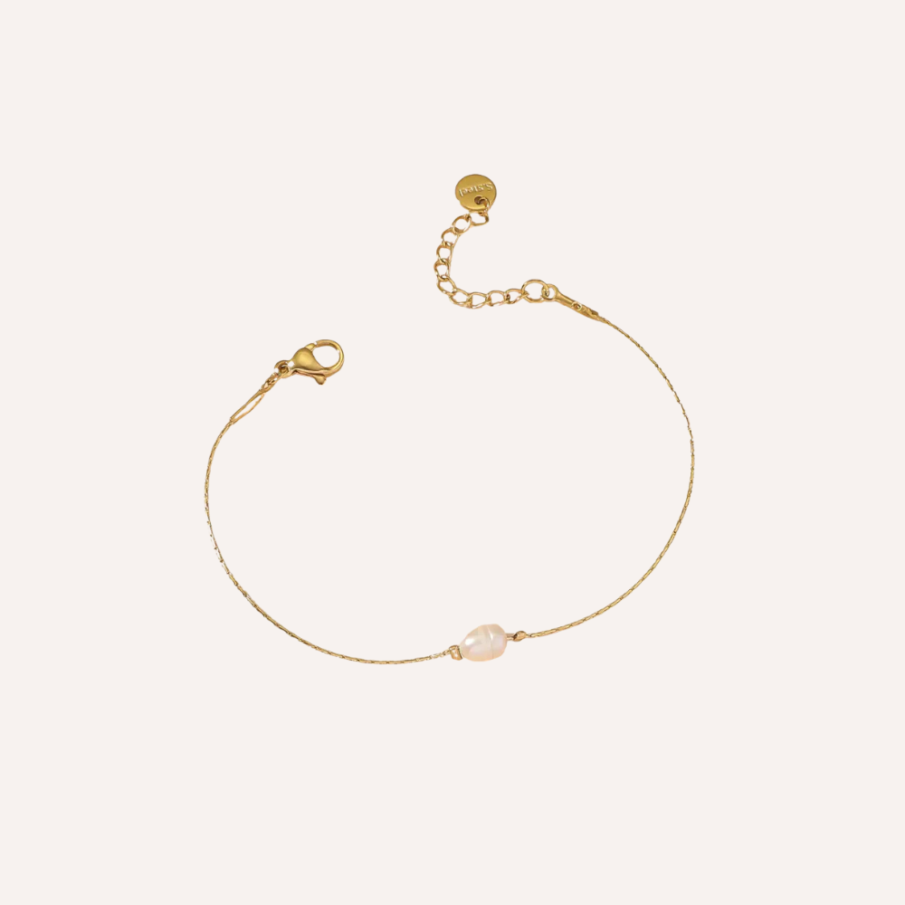 Set di bracciali dorati e perle – Set Luminosa