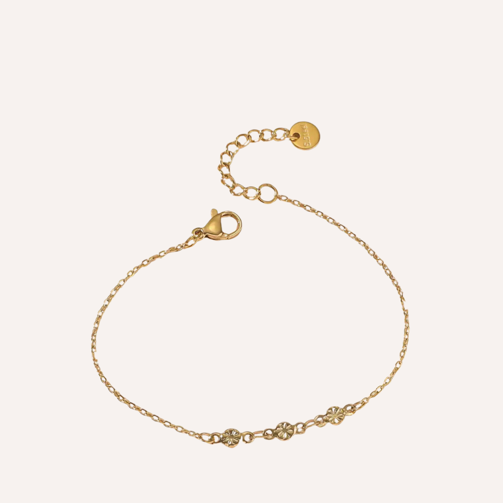 Set di bracciali dorati e perle – Set Luminosa