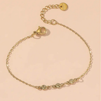 Set di bracciali dorati e perle – Set Luminosa