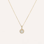 Collana con pendente tondo di zirconi colorati – Collana Zahra