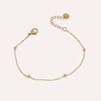 Set di bracciali dorati con ciondoli verdi – Set Lucky Charm