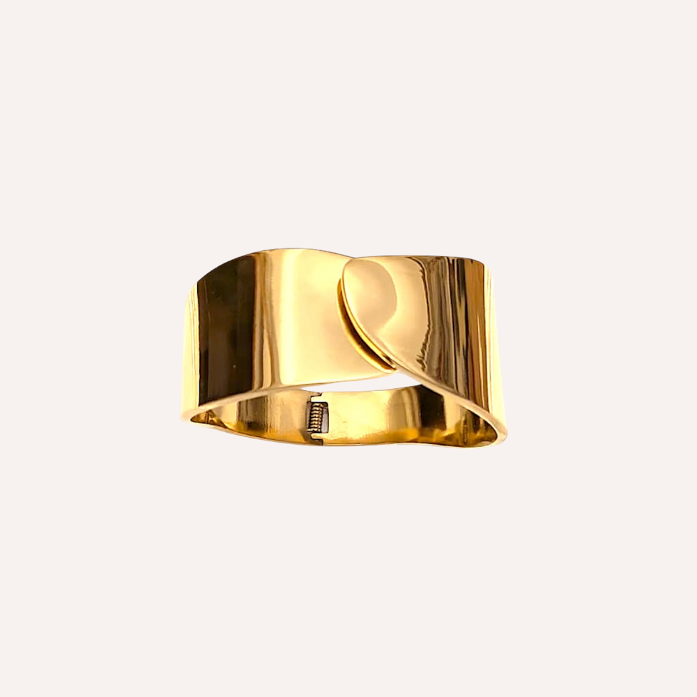 Bracciale rigido con nodo – Bracciale Twist Gold