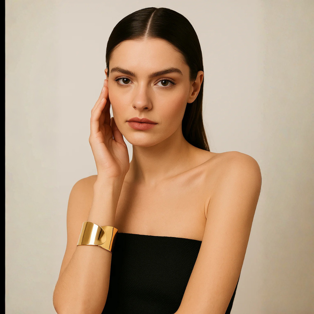 Bracciale rigido con nodo – Bracciale Twist Gold