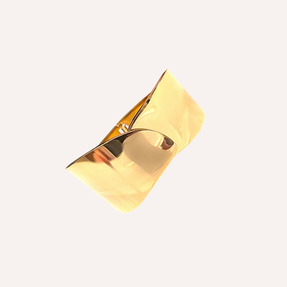 Bracciale rigido con nodo – Bracciale Twist Gold