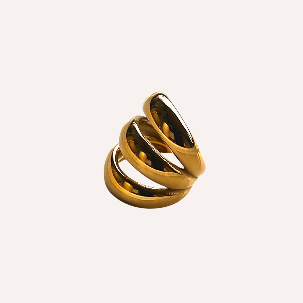 Earcuff triplo dorato – Earcuff Bold Layers