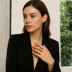 Anello dorato martellato – Cronos