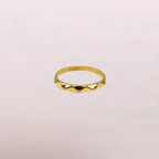 Bracciale rigido effetto ondulato – Bracciale Onde Dorate