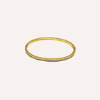 Bracciale rigido sottile con zirconi – Bracciale Linea di Luce