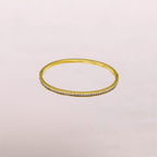 Bracciale rigido sottile con zirconi – Bracciale Linea di Luce