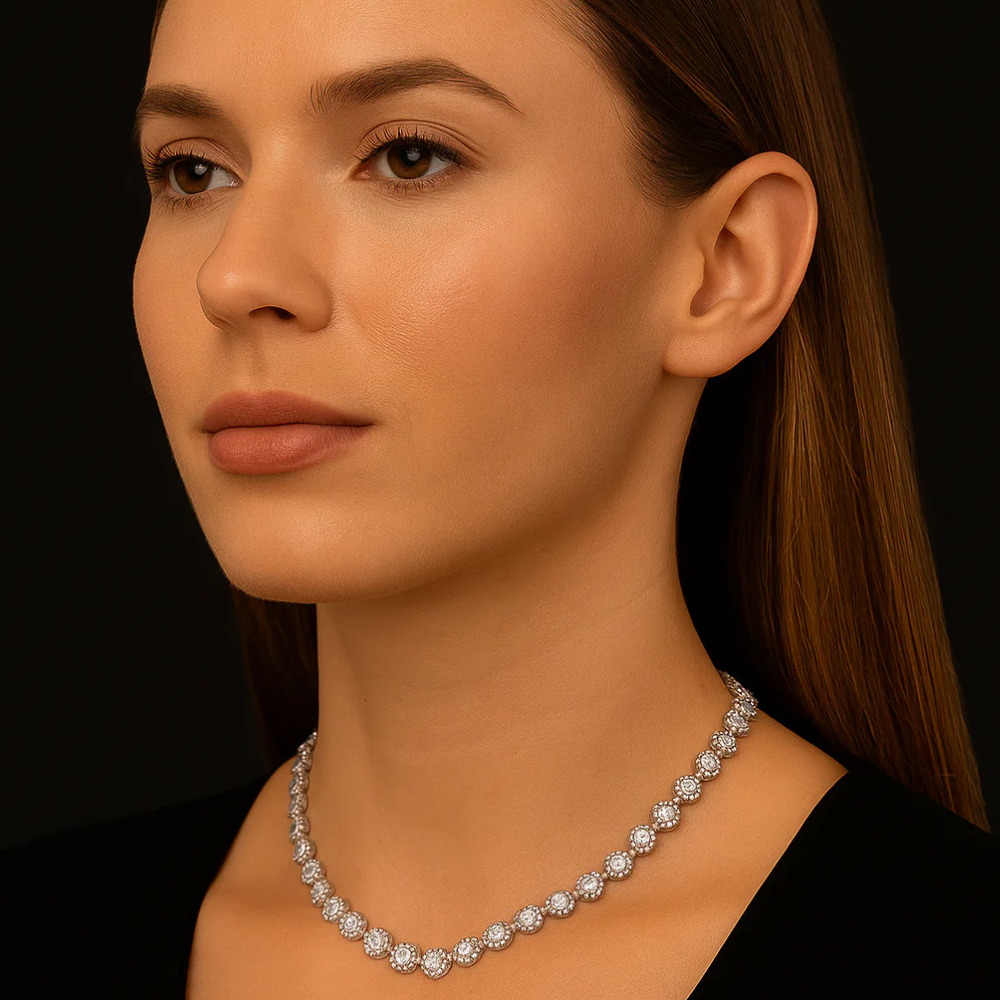 Collana tennis con zirconi – Tennis Eternity