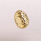 Anello dorato martellato – Cronos