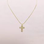 Collana con croce di zirconi – Collana Cross Shine