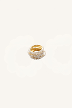 Set di anelli elastici con cristalli – Anelli Spark