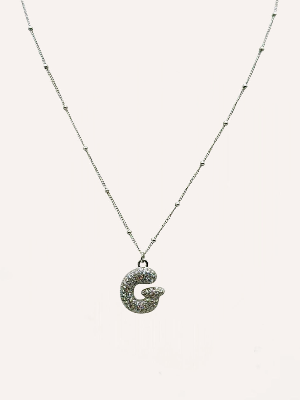 Collana lettera con zirconi – Letter Shine