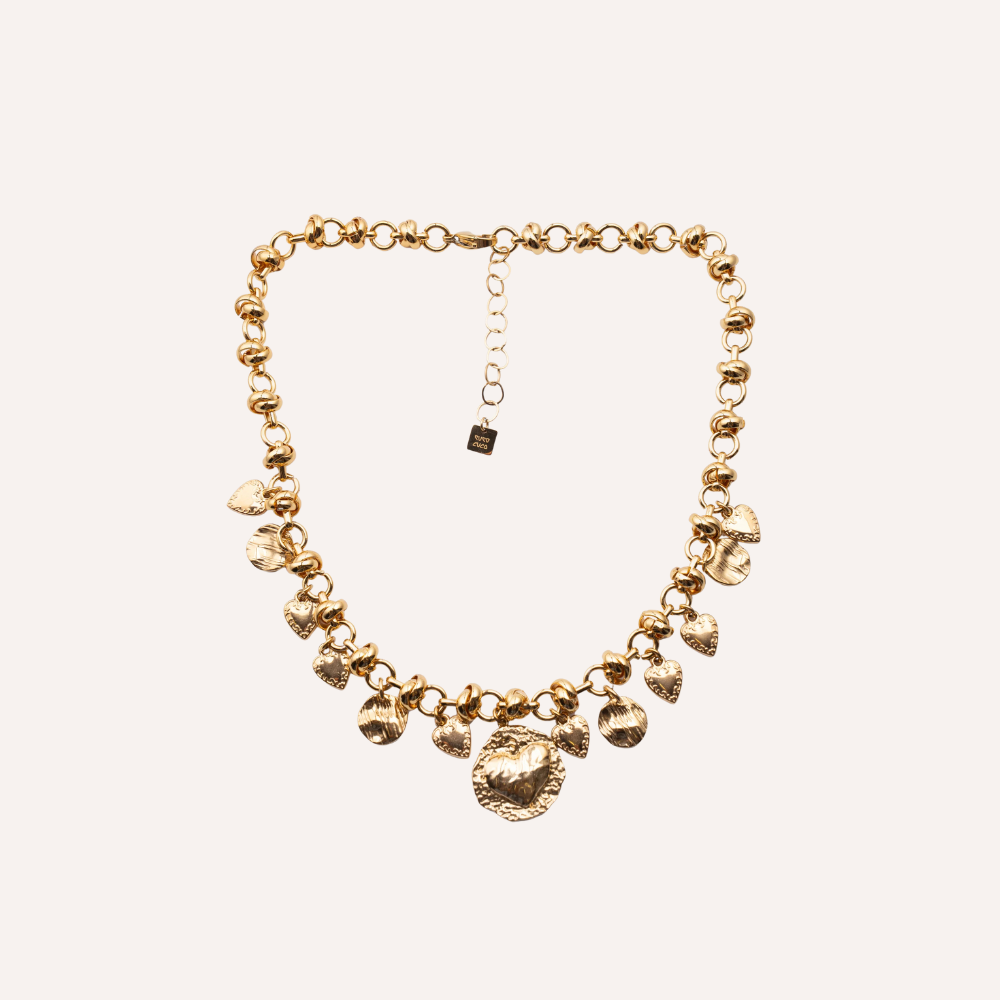 Collana con ciondoli a cuore - Afrodite