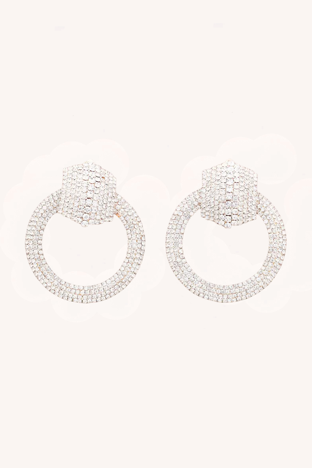 Orecchini a cerchio con cristalli – Orecchini Lumina