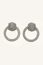 Orecchini a cerchio con cristalli – Orecchini Lumina