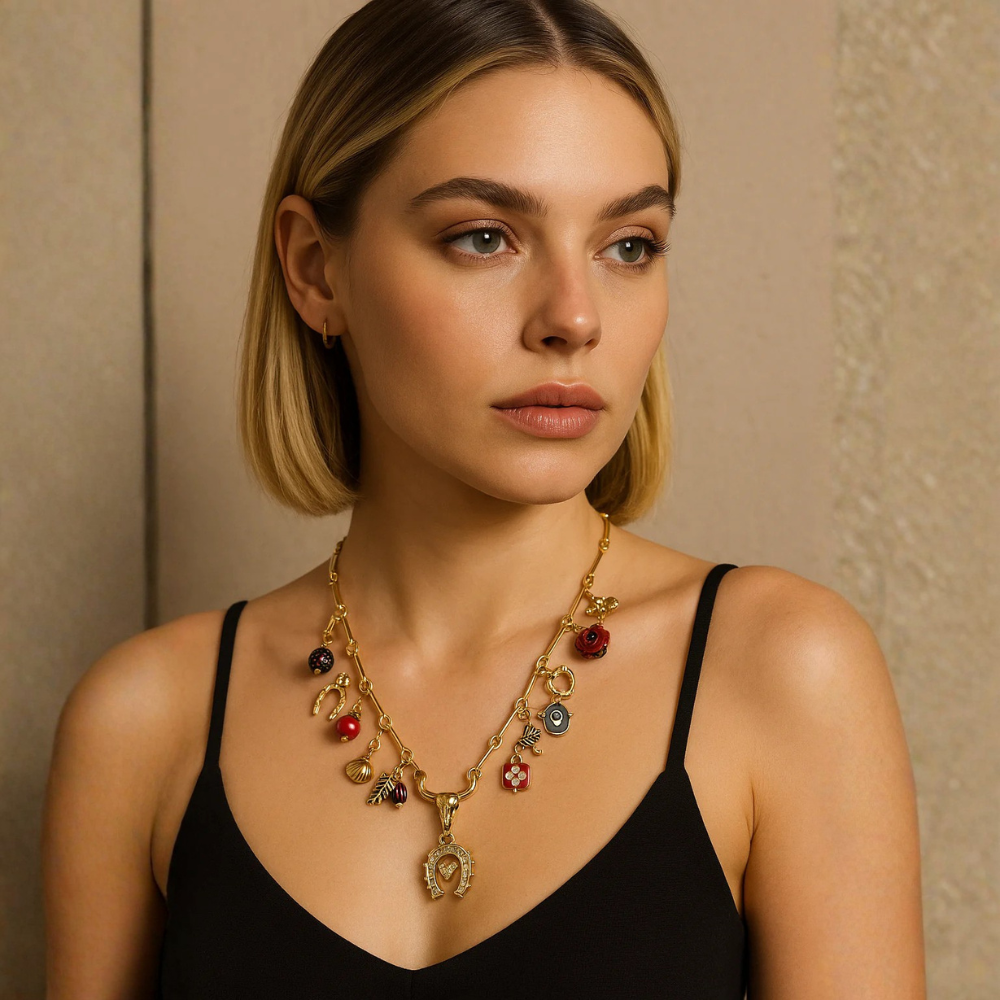 Collana con charms portafortuna – Fortuna