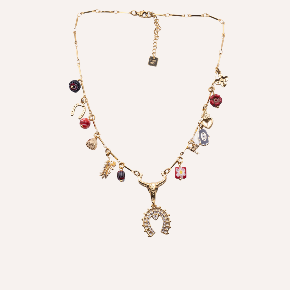 Collana con charms portafortuna – Fortuna