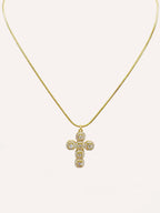 Collana con croce di zirconi – Collana Cross Shine