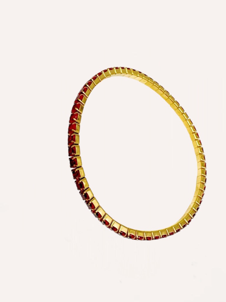 Bracciali tennis con zirconi colorati piccoli – Tennis Luxe