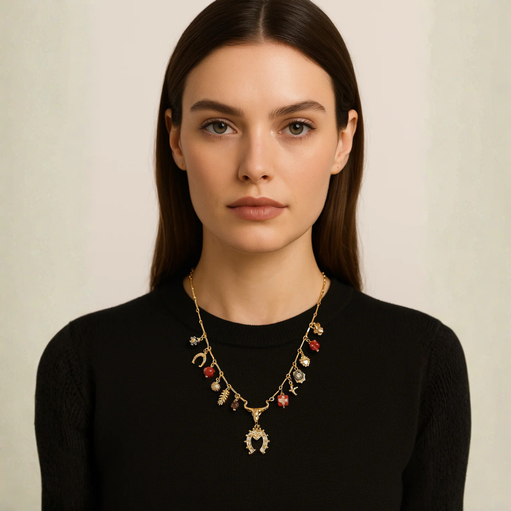 Collana con charms portafortuna – Fortuna