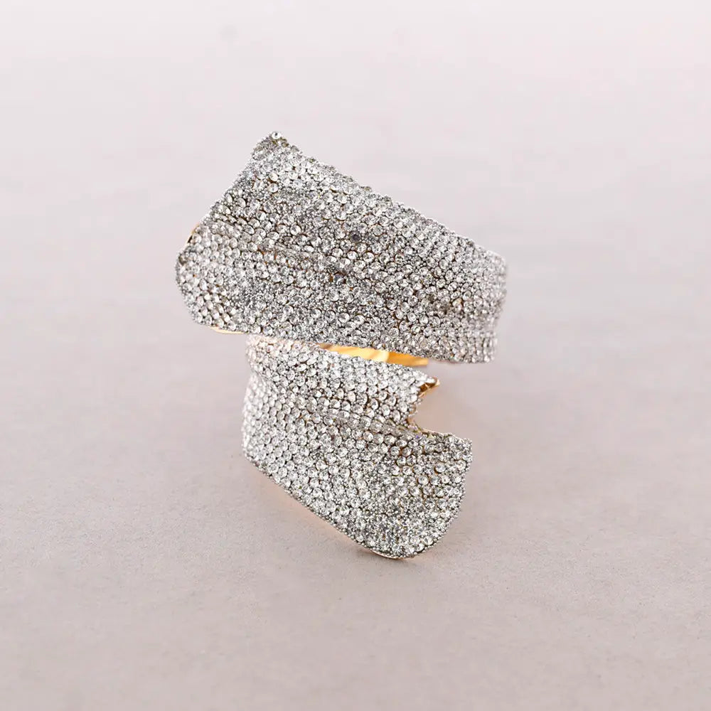 Bracciale con cristalli effetto drappeggio – Bracciale Spark