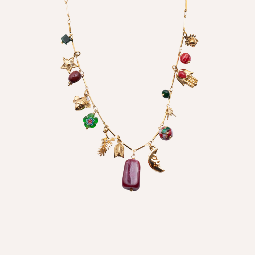 Collana con charms colorati - Galaxia