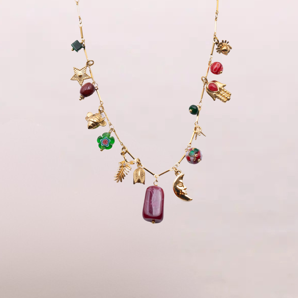 Collana con charms colorati - Galaxia